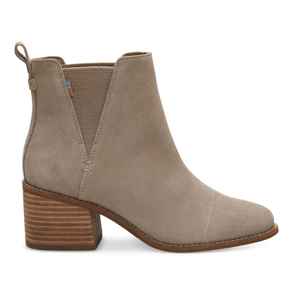TOMS Esme Desert Taupe Seude Booties
